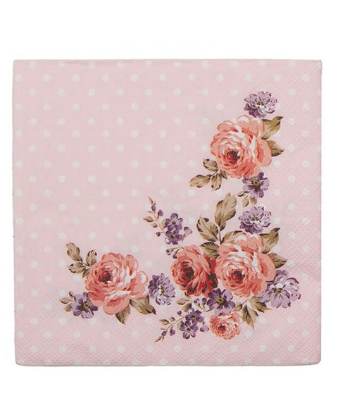 Set tovaglioli floreale 20