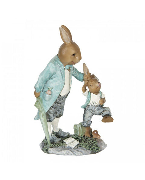 Dad and son figurine