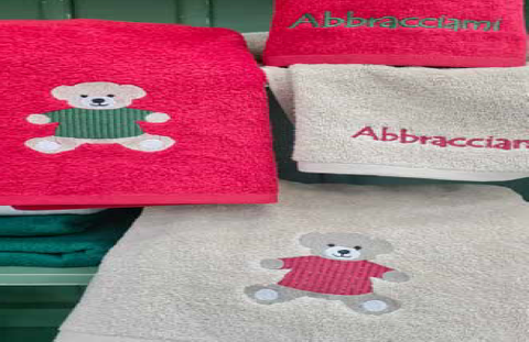 Set Spugna “I Natalini” 1+1 Ricamato – Varianti Teddy e Santa