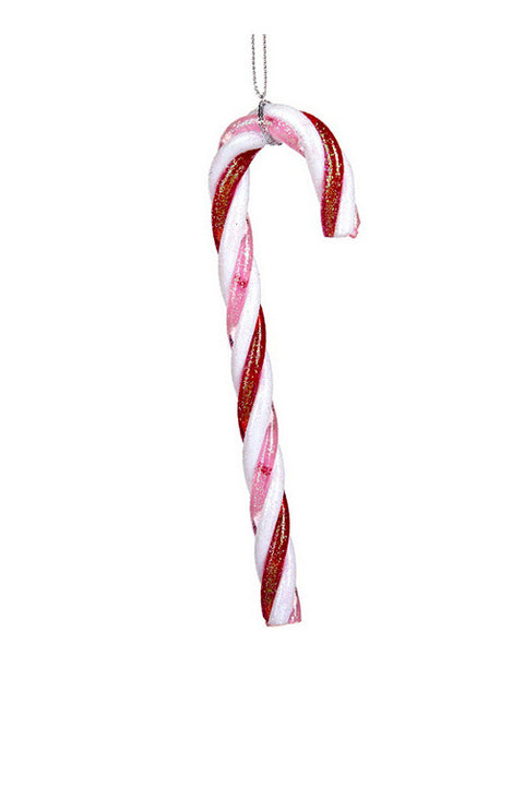 Decorazione Bastoncino Candy Rosa/Bianco Glitter 15 cm – Goodwill Christmas Collection