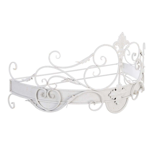 Cielo Letto in Ferro Battuto Bianco – Curly Collection by Blanc Mariclò