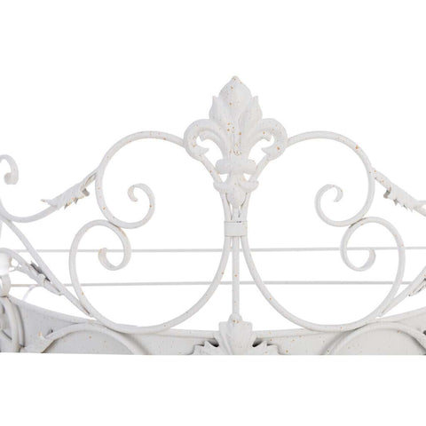 Cielo Letto in Ferro Battuto Bianco – Curly Collection by Blanc Mariclò