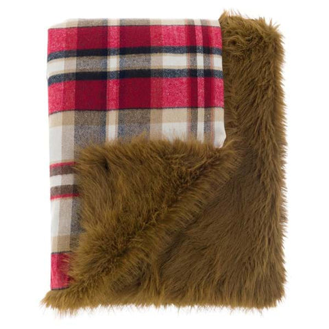 Tartan plaid with fur