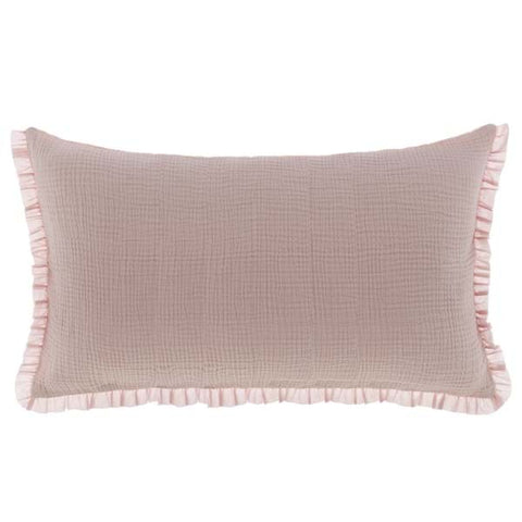 Copriguanciale “La Rochelle” in Cotone Rosa – Blanc MariClò | 45×45 cm con Galetta
