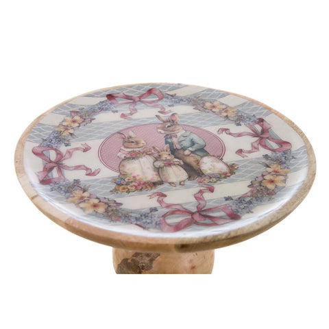 Alzatina in Legno di Mango Joyeuses Pâques – 30x30x16 cm