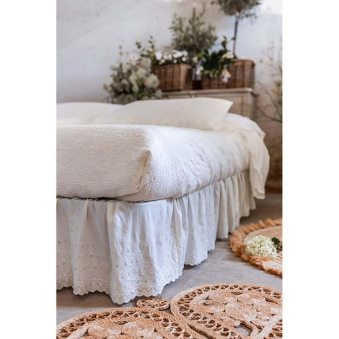 Vestiletto Matrimoniale con Gala 36 cm by Blanc MariClo’ – Bianco 170x200 cm