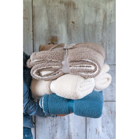 Plaid Sherpa 420GSM Morbido Essenziale by Blanc Mariclò - 140x170 cm 100% Poliestere
