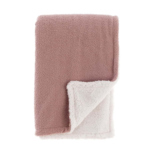Plaid Sherpa 420GSM Morbido Essenziale by Blanc Mariclò - 140x170 cm 100% Poliestere