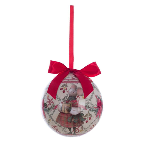 Pallina Natalizia con Scatola Ø10 cm Favola di Natale by Blanc MariClo’ – Decorazioni Assortite
