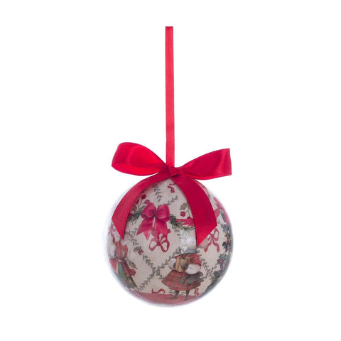 Pallina Natalizia con Scatola Ø10 cm Favola di Natale by Blanc MariClo’ – Decorazioni Assortite