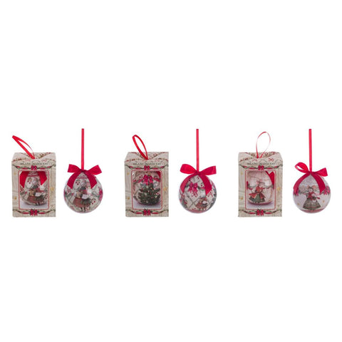 Pallina Natalizia con Scatola Ø10 cm Favola di Natale by Blanc MariClo’ – Decorazioni Assortite
