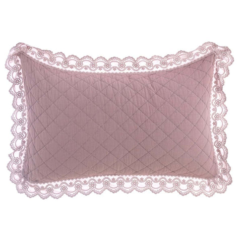 Set 2 Copriguanciali con Gala in Pizzo 50x80 cm – Pizzo Collection (Naturale, Rosa, Verde)
