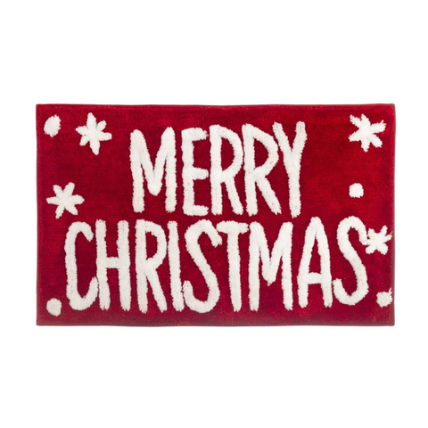 Tappeto Natalizio “Merry” 50×80 cm – 5 Varianti | Decorazioni Invernali per Bagno o Ingresso