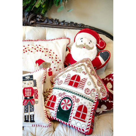 Cojín con forma de Papá Noel de Blanc Mariclò – 22x45 cm – Colección Navidad
