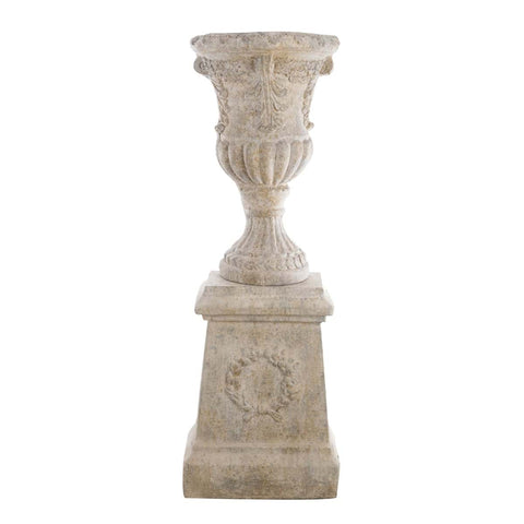 Vaso con Base in Resina Epoca Collection by Blanc Mariclò - 47x24x134 cm