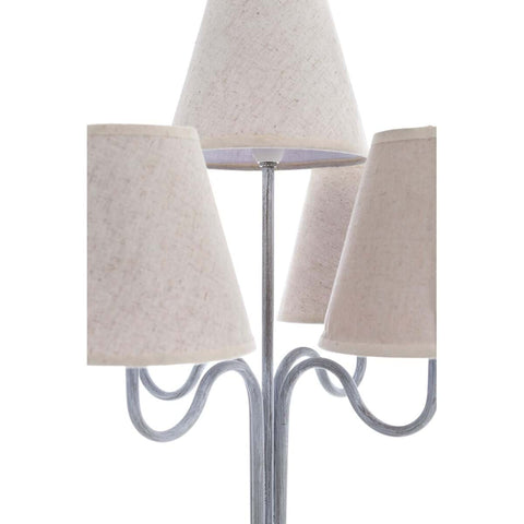 Lampada da Tavolo Anthea Collection by Blanc Mariclò - Metallo e 100% Lino, 46x46x60 cm