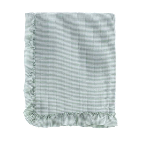 Trapunta Matrimoniale Verde con Gala 260x260 cm by Blanc Mariclò