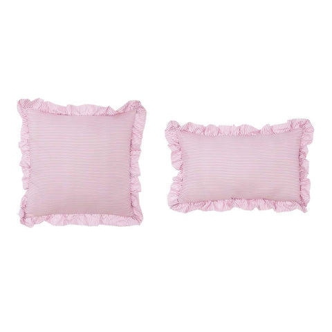 Set 2 Cuscini Sogno Vichy Rosa con Gala by Blanc Mariclò - 45x45cm, 30x50 cm