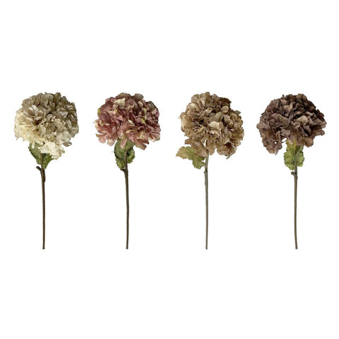 Ramo di Ortensia Artificiale Effetto Essiccato – Collezione Gardena by Blanc MariClò, H 120 cm