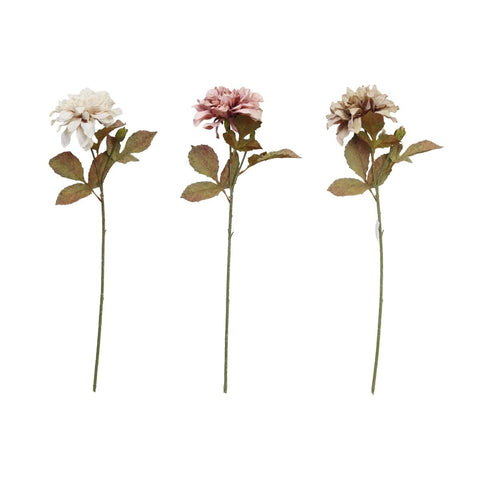 Dalia Artificiale a Stelo Collezione Gardena – Blanc MariClò