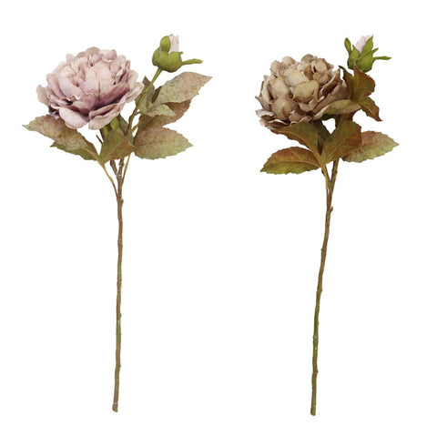 Peonia Artificiale con Bocciolo Collezione Gardena – Blanc MariClò