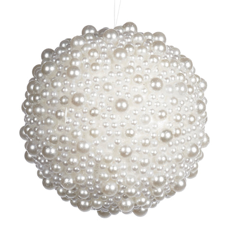 Bola navideña de perla de 9 cm
