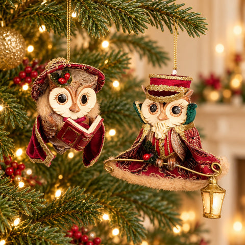 Addobbo Natalizio Gufetti Cantori Song for the Season – Goodwill, 10cm