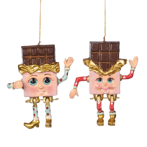 Decorazione Tavoletta di Cioccolato Rosa 12 cm – Goodwill Christmas Collection