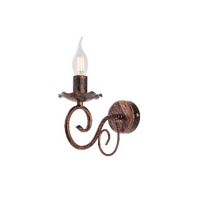 Applique Shabby Chic in Ferro Bianco Shabby o Nero e Rame – Nero / Rame