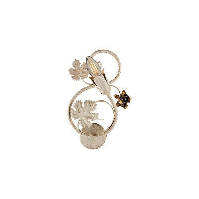 Applique Vintage in Ferro Avorio o Marrone e Oro – Avorio / Oro