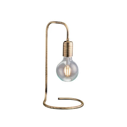 Lampada da Tavolo Moderna in Ferro Bronzato Spazzolato – Bronzato