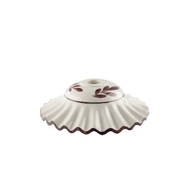 Diffusore di Ricambio in Ceramica Decorata a Mano – Bianco