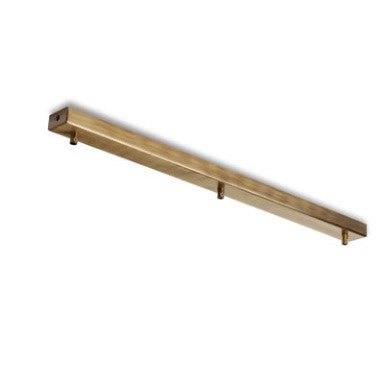 Rosone Multicavo Rettangolare in Ferro – Bronzato – 70x5 cm