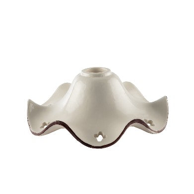 Diffusore di Ricambio in Ceramica con Fiori di Papavero – Bianco