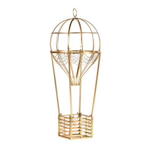 Mongolfiera Decorativa Oro 180 cm – Struttura Metallica Elegante | Goodwill Christmas Display