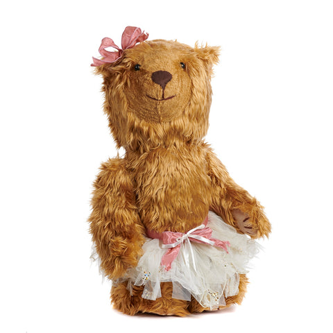 Orsetta Ballerina in Peluche “Furry Ballerina Bear” - Goodwill 55 cm Marrone e Crema