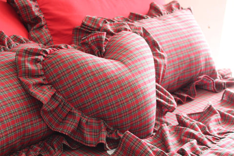 Set Letto Tartan - Realizzato totalmente a mano