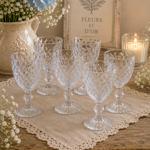 Set 6 Calici Sidney in Vetro Trasparente - 32cl