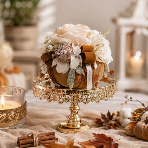 Pouf Autumn in Rose by Mata Creazioni - Mignon (8 cm) o Piccolo (12 cm)