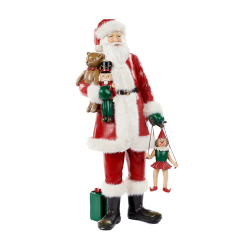 Papá Noel con juguetes 39cm