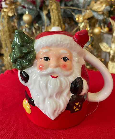 TAZA DE PAPÁ NOEL CON ARBOLITO