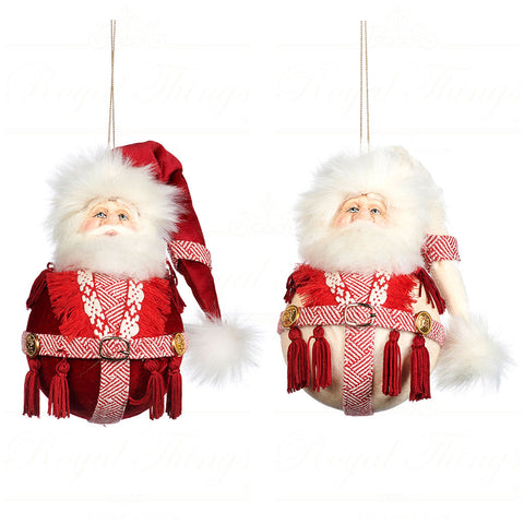 Palla di Natale Babbo Natale Lapland Winter Ø18 cm – Varianti Rosso e Bianco Goodwill
