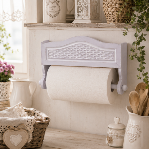 Portarotolo da Cucina a Parete in MDF - 47,5x11xH32,5cm