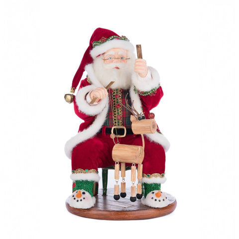 Babbo Natale con Marionetta 35,5 cm – Decorazione Natalizia Goodwill by Katherines Collection