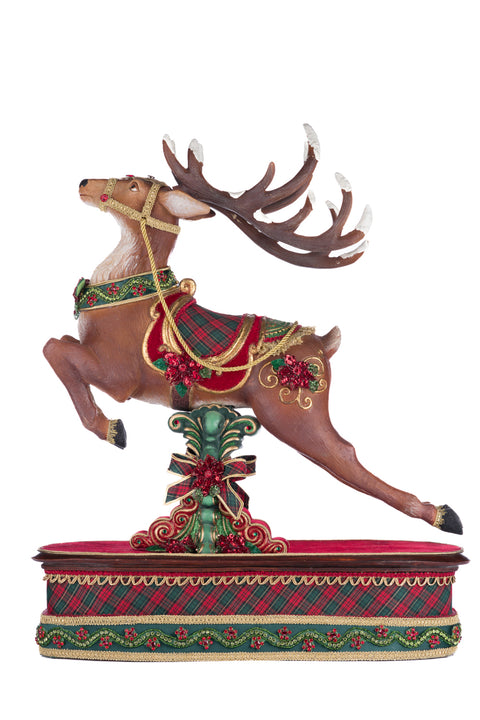 Renna Decorativa su Base 62 cm – Holiday Magic Katherines Collection