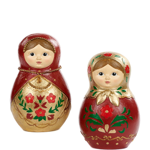 Matrioska decorativa natalizia – Varianti assortite – 27 cm