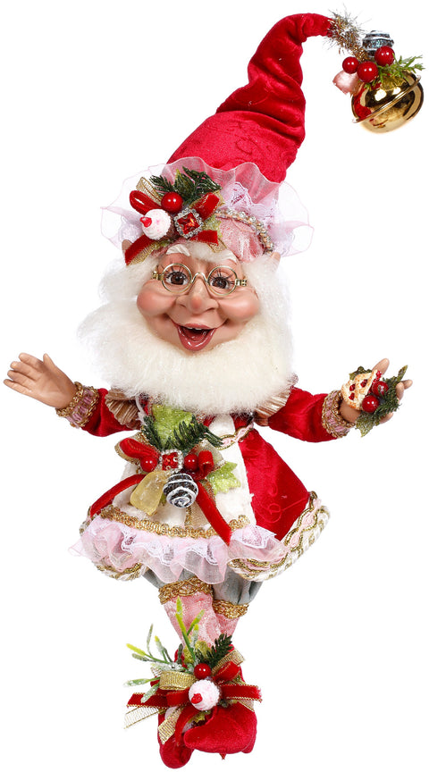 Confectioner Elf 25,5 cm – Elfo Natalizio Rosso e Rosa a Tema Pasticceria | Goodwill by Mark Roberts