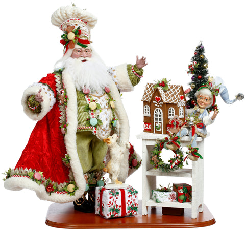 Gingerbread Baker Santa Goodwill by Mark Roberts – 65 cm