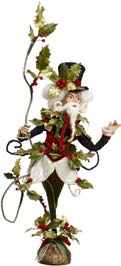 Monsieur Holly Goodwill by Mark Roberts - Edizione Limitata 70 cm Verde e Rosso