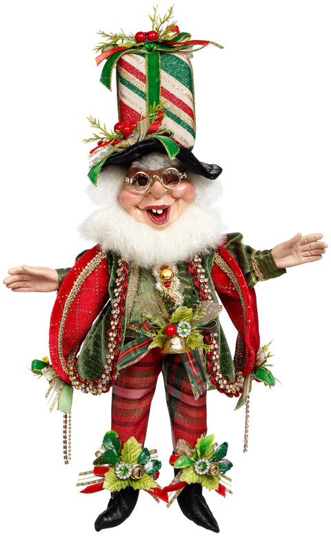 Elfo di Natale con Pacco Regalo (Xmas Present Elf Small) - Mark Roberts per Goodwill, 36cm